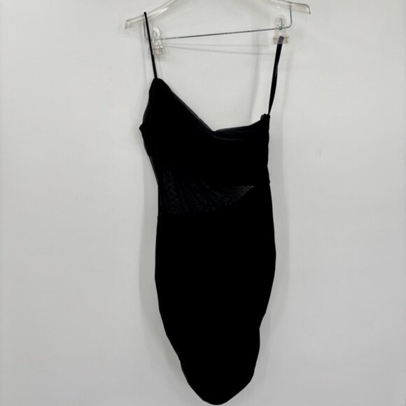 Superdown Jerica Black Mesh Mini Dress Size Medium - Picture 7 of 15
